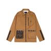SS22 Jumpsuit Sportjacke mit Umlegekragen Herren Oberbekleidung Braun Gelb DJ0243-241