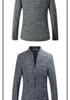 Men's Slim Fit Stand Collar Multi-Button Casual Suit Jacket