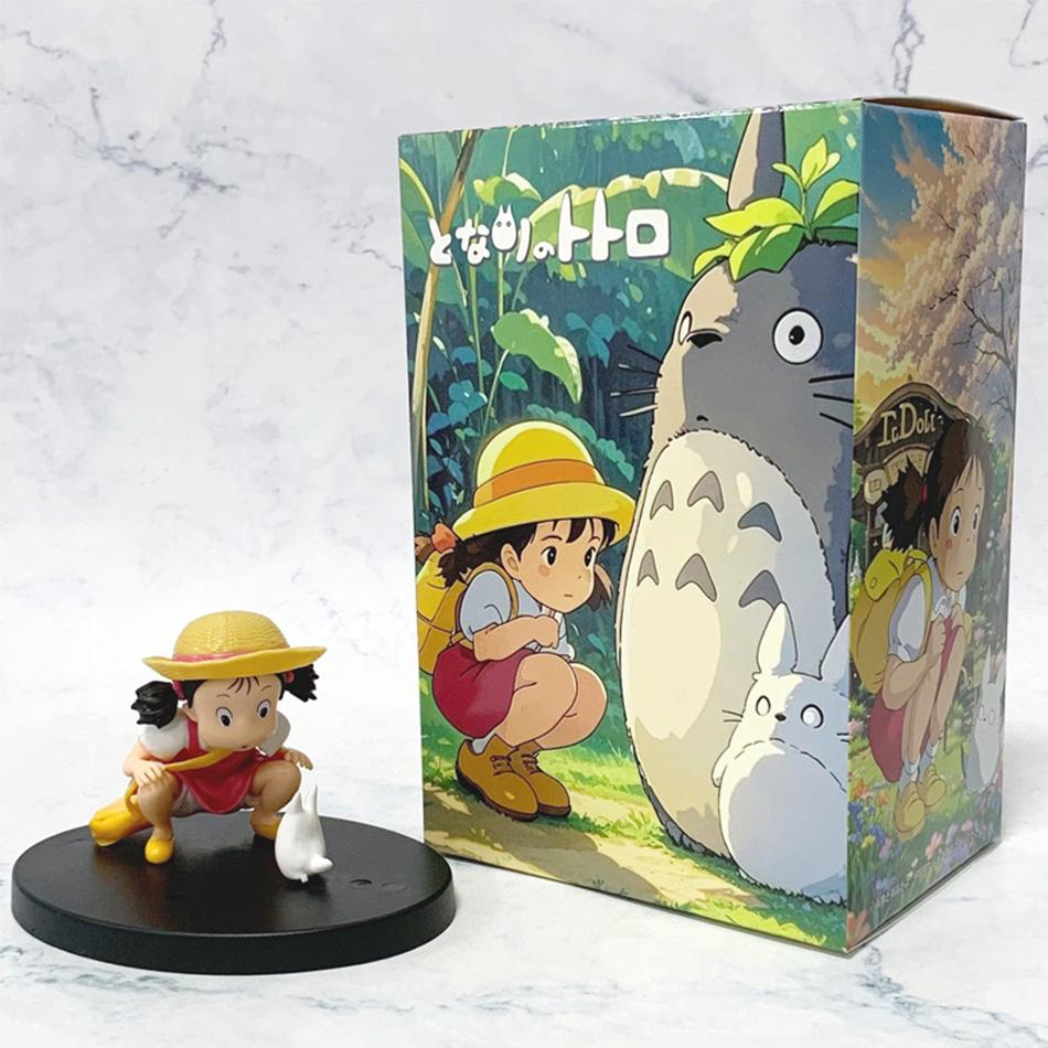 Kawaii Mei Xiaomei Anime Totoro Sąsiad Figurka Kolekcjonerska Uroczy Model Lalki Dekoracja Stołu Dziecięca Zabawka Prezent