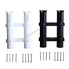 090E Boat Fishing Box Hardware Plastic Fishing Rod Racks 3 Tubes Holder Stand Mount