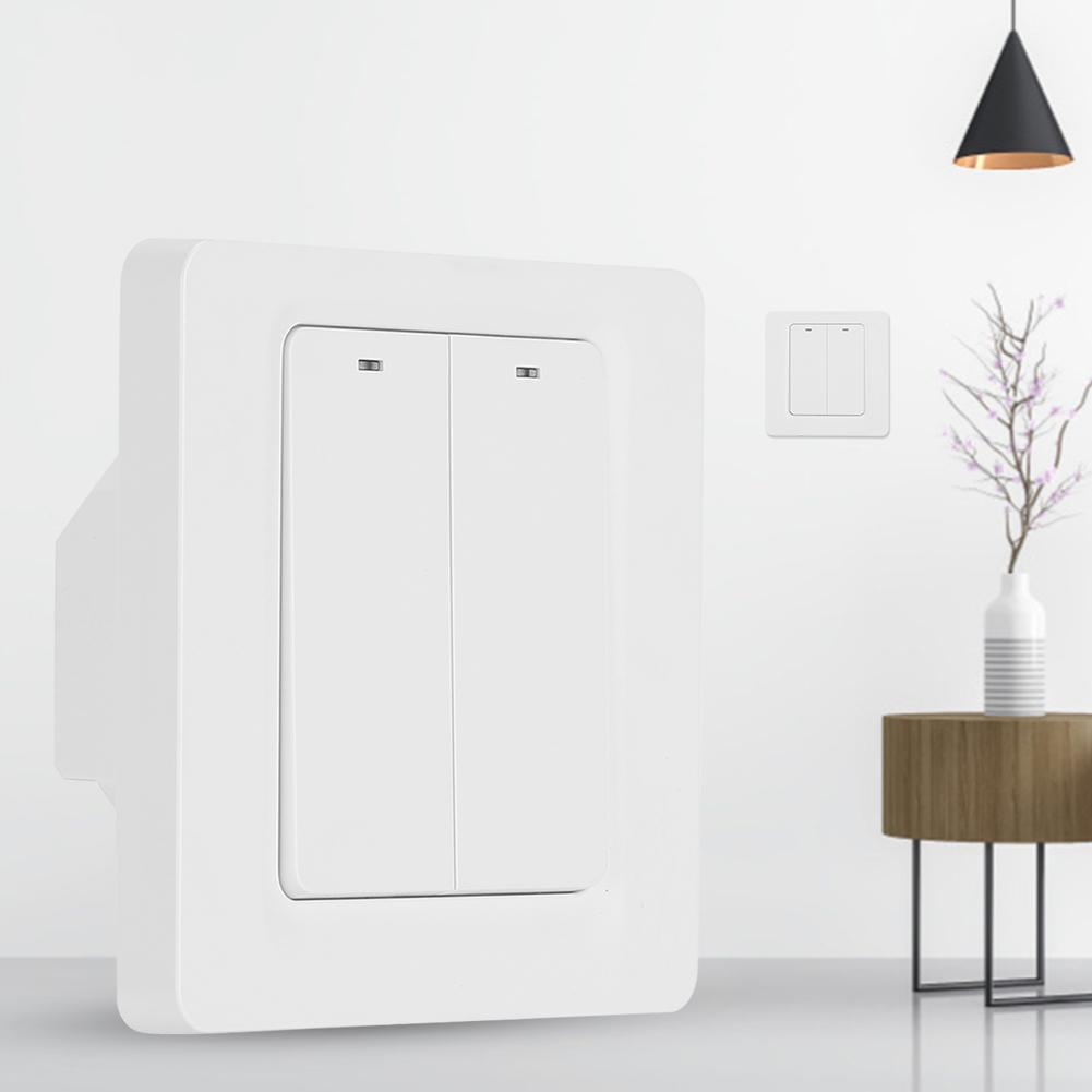 2-Way Wall Switch Panel Support for Alexa / for Google Voice Control   for Tuya Zigbee