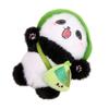Short Plush Panda Charm With Hat For School Bag Decoration