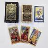 Set di Carte Tarocchi Impermeabile con Foglia d'Oro, Stampa a Colori Completi e Istruzioni di Gioco