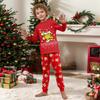 Print Cute Family Set Pajamas, Home Clothes, Family Set Long Sleeve Top Pants Set