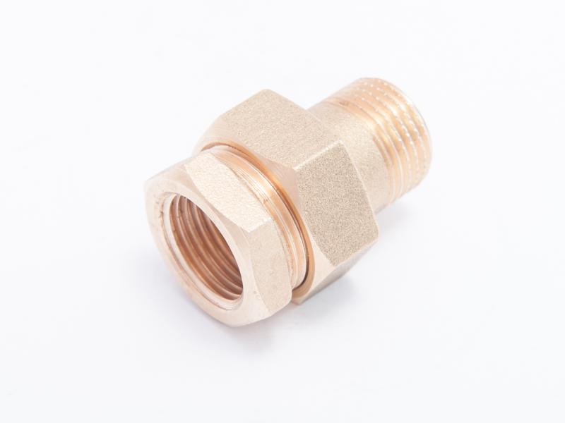 Śrubunek mosiężny prosty uszczelnienie stożkowe 1/2” GZ/GW producent SIZER