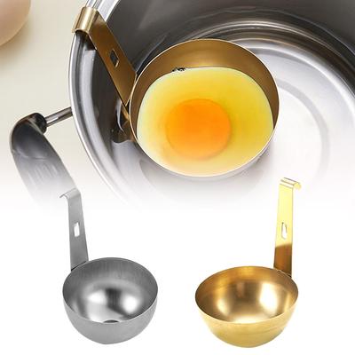 Poêle à Pocher les Œufs en Acier Inoxydable Poêle à Pocher les Œufs Antiadhésive Support à Œufs Bouillis Grille Vapeur pour Œufs Cuiseur à Œufs Fournitures de Cuisine