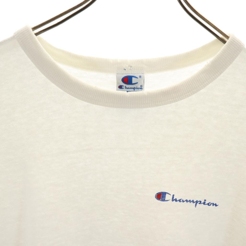 Champion Short Sleeve T-shirt M White Men's Used