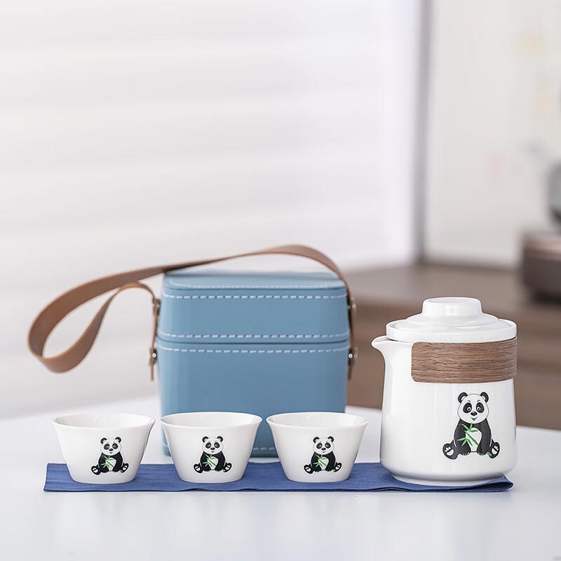 Panda Ceramic Tea Set Gift Box