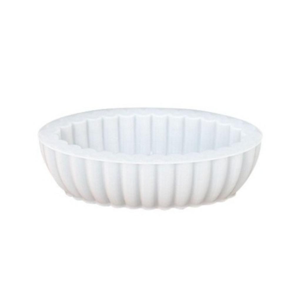 Striped Storage Bowl Mold Pleated Flower Pot Mold Castings Resin Mold Handicraft