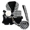 Luxury Pet Harness Leash Set Classic Dog Skirt Clothes With Flower Bowknot For Small Medium Dogs Cats