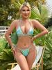Baizi 2024 Crystal Diamond Strappy Bikini - Women's Sexy Two-Piece Swimsuit In Stock.