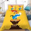 Exquisites Cartoon-Vogel-Print 3D-Bettbezug-Set Für Kinder Jungen Mädchen Bettwäsche-Set Einzel Doppel King-Size Schlafzimmer-Dekorati