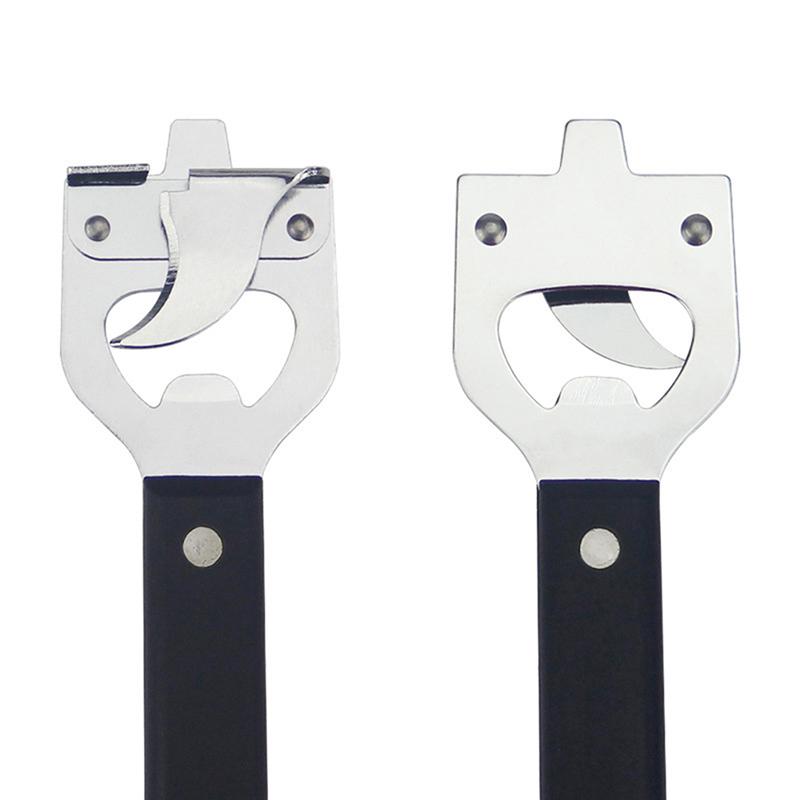 Boksåpner Justerbar Rustfritt Stål Sklisikker Multifunksjonell Manuell Krukke Flaskeåpner Gadget Hjemmegadgets Tilbehør