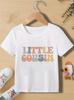 Big Little Middle Cousin Tshirt Retro Cousin Shirt Cute Boys TShirt Pregnancy Announcement Family Shirt Kids Party Clothes