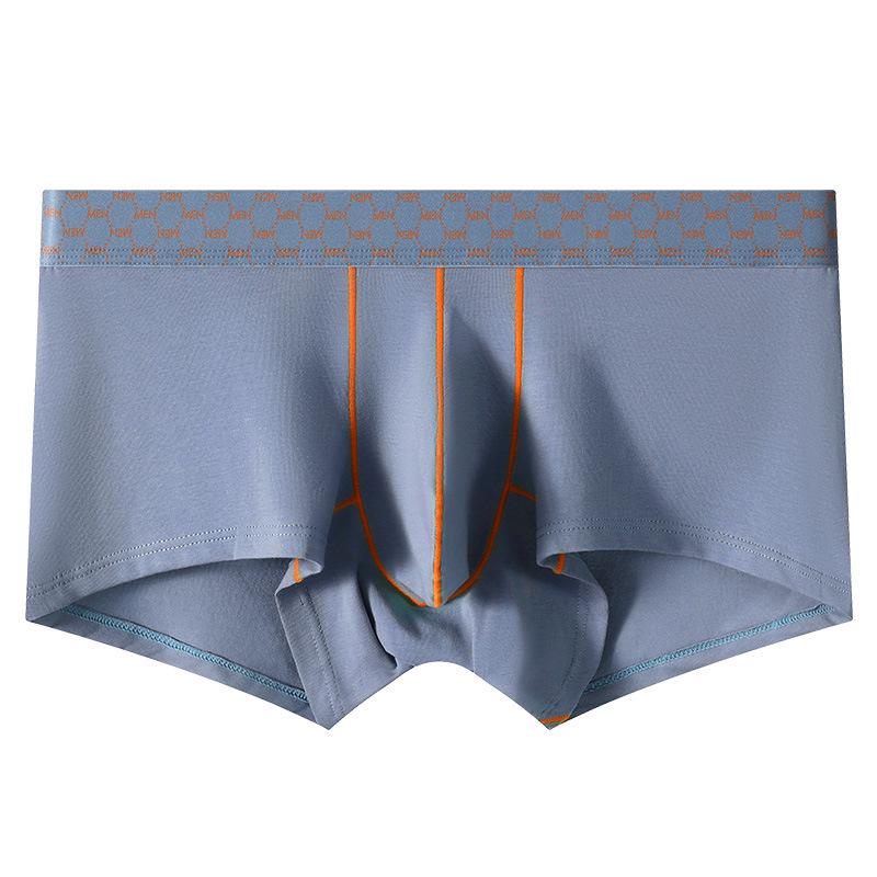 Men's Color Block Low-Rise Boxer Briefs - Cotton Sports Fitness Underwear