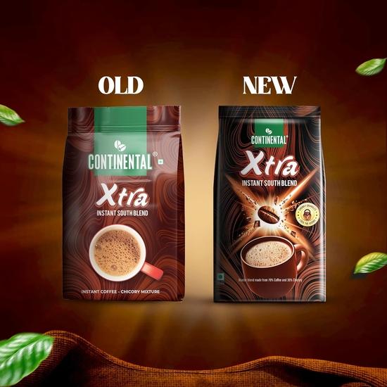 Continental Coffee Xtra Instant Coffee Powder | 200g Coffee Pouch | South Blend Instant Coffee | Medium Roast | Premium Blend of Arabica & Robusta