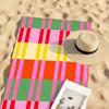 Colourful Stripes Towel Soft Pool Gift For Travel Gym Shower Camping Quick Dry Sports Large Beach Towels