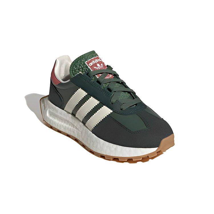 Adidas Originals Retropy J Leather Anti-Kick Shock Absorption Durable Low-Top Casual Shoes Kids Casual Shoes Black Brown GX9243