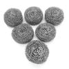 4Pcs Rugby Shape Stainless Steel Balls Rustproof Cleaning Ball Cleaner Tools Metal Scrubber  Pot