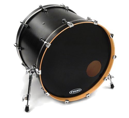 EVANS Evans Bass Drum Head EQ3 Resonant Black BD22RB EQ3 Resonant Bass Heads Smooth Black 10mil 22 inches / (7.5mil + ring) []