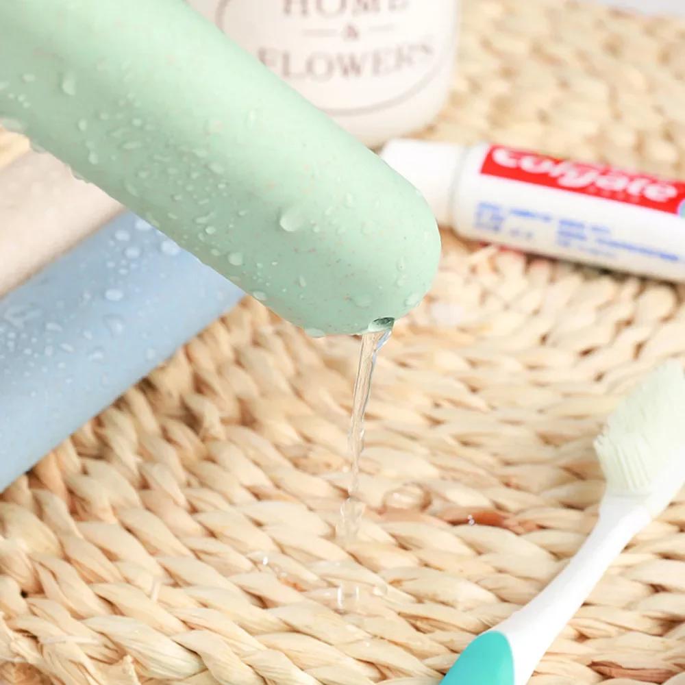 1pc Portable Travel Camping Toothbrush Tube Box Cover Water Filter Anti-dirty Bathroom Accessories Fashion Packaging Storage Box