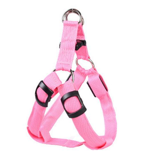 LED Pet Harness USB Rechargeable Light Up Dog Harness 3 Lighting Modes Adjustable Glow-in-The-Dark Safety Vest for Night Walking Medium Large Dogs