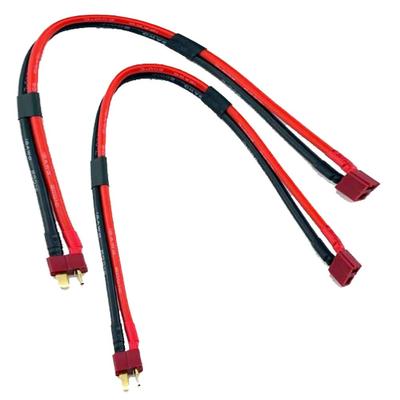 Maihuijia 2 Stück Deans T-Typ Stecker auf T-Typ Buchse Adapter mit 30cm 14AWG Silikonkabel