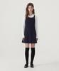 Covernat Woman Pinafore Mini Dress Navy