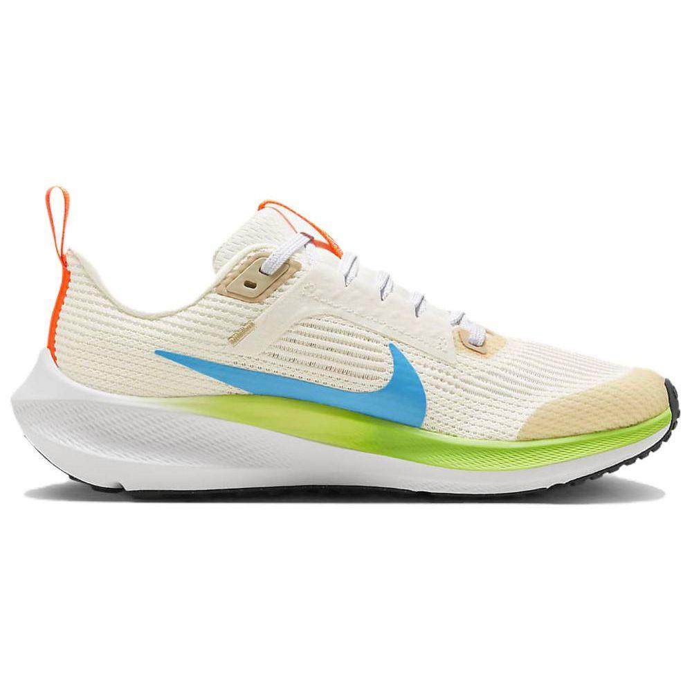 Nike Air Zoom Pegasus 40 GS Pale Ivory Baltic Blue Kids Sneakers Multi-Color White Action-Green FQ6863-131