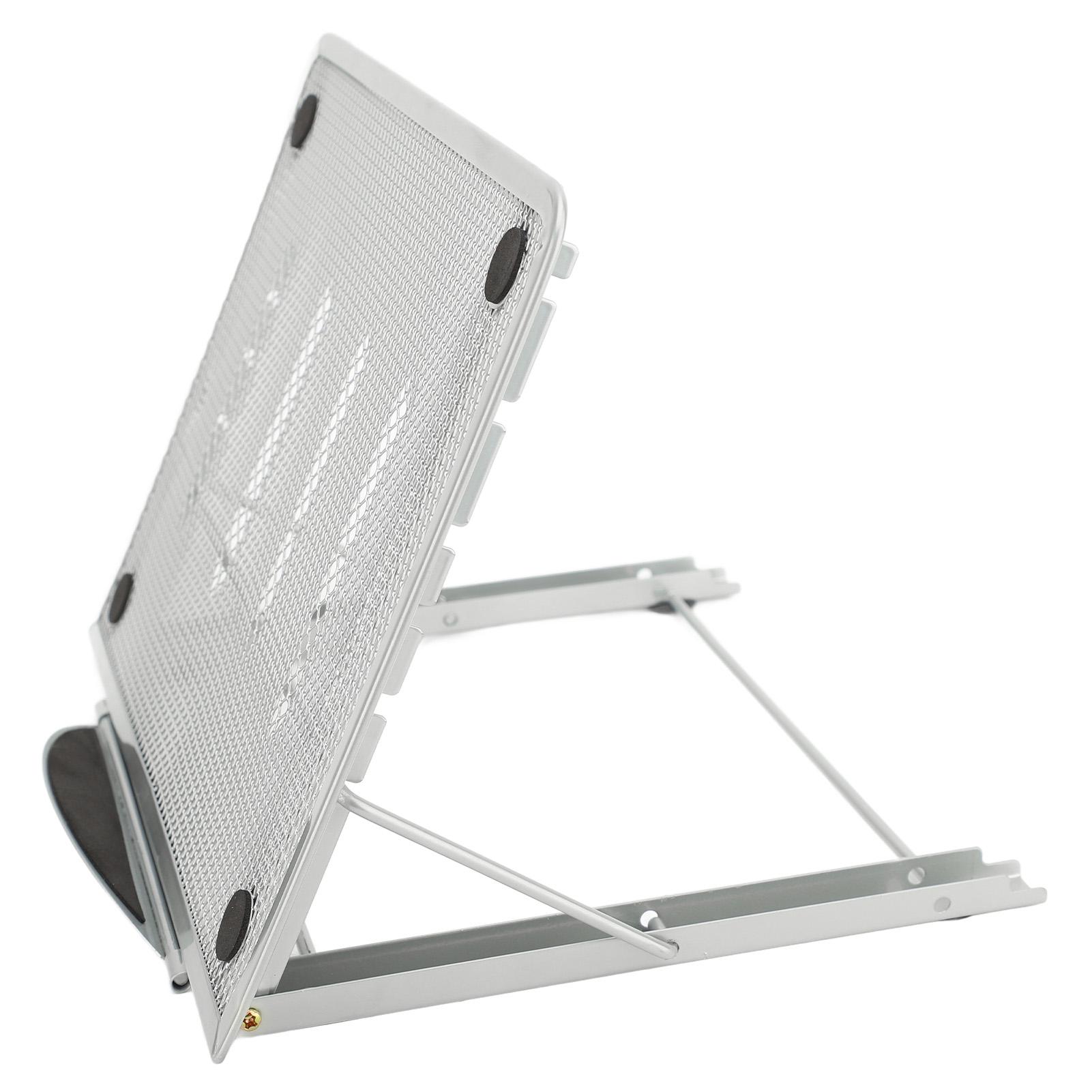 

Подставка для ноутбука, настольная, регулируемая, складная, вентилируемая, держатель для планшетного компьютера, универсальная, легкая серебряный