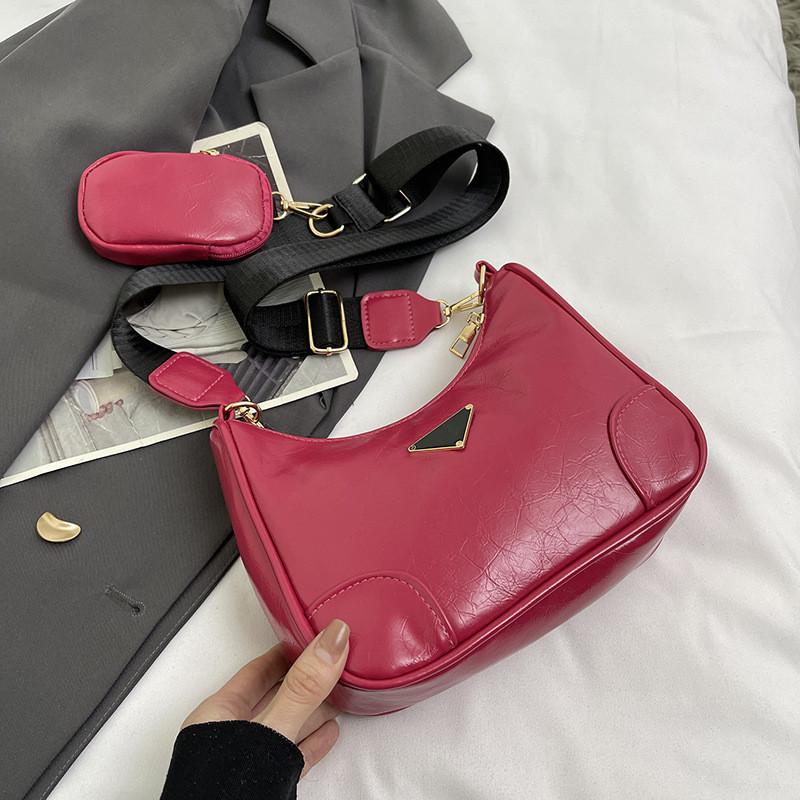 Stylish Simple Design Pu Shoulder Bag For Women In Elegant Pink And Brown Shades Pink