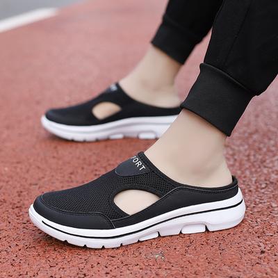 Zapatillas de Moda para Hombre Verano Suaves Cómodas Zapatillas de Casa Transpirables Antideslizantes Zapatillas de Mujer Planas para Pareja Mules Zapatos Talla Grande 48