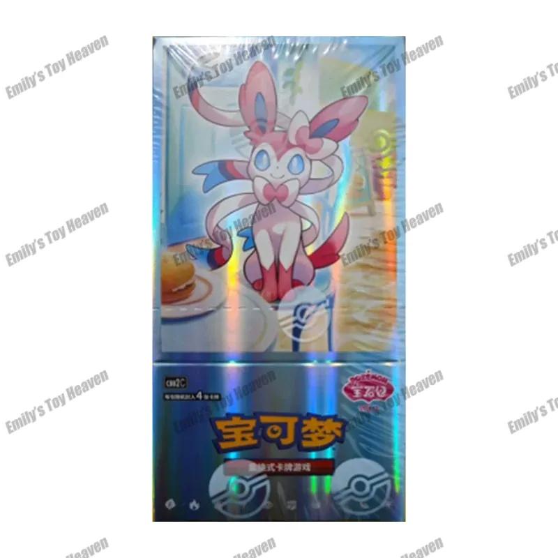 In Stock Original Pokemon Simplified Chinese Cards PTCG Gem Pack Vol 2 Eevee Booster Box Trading Cards Competition Game Gifts