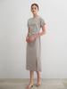 Mommet Etwa Pintuck Dress Sand Beige