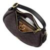 COACH 23 EMILY printed presbyopia coated canvas and smooth leather crescent bag shoulder bag medium size women's dark brown