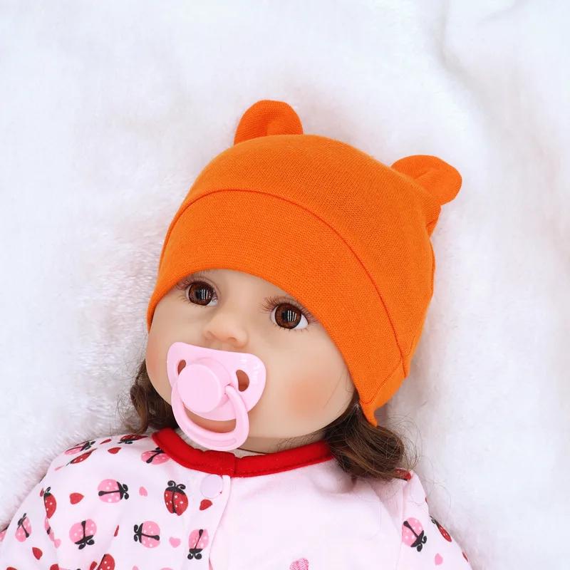 New Baby Hat For Boy Girl Fashion Ears Bonnet Cute Pography Props Hats Newborn Beanie Kids Outdoor Warm Knitted Beanie Cap