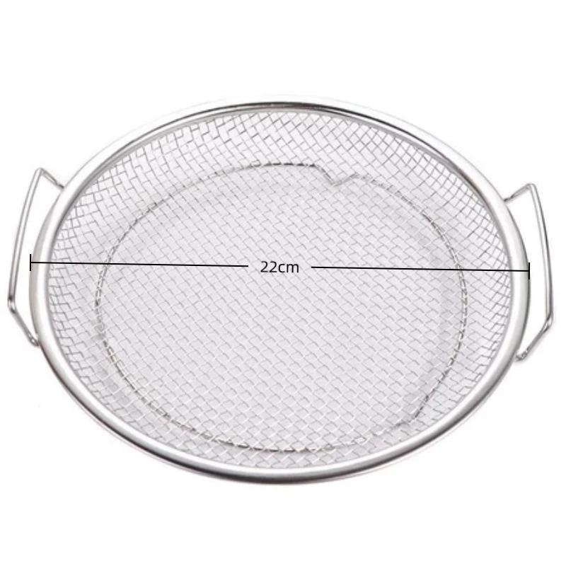 New 2026 Food-grade Kitchen Oil Filter Tray Stainless Steel Mesh Frying Drain Pan Strainer Colander
