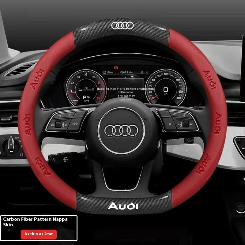 2026 Hot Car Anti-Slip Breathable Suede Steering Wheel Cover for Audi A3 A4 A5 A6 A7 A8 Q1 Q2 Q3 Q5 Q7 Q8 S3 S4 S5 S6 RS3 RS4 RS5 TT