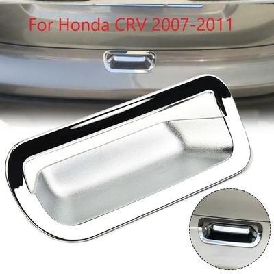 Car Rear Trunk Door Handle Decoration Cover For Honda CR/V 2007 - 2011 Chrome Rear Trunk Tail Gate Door Handle Bowl Cover Trim