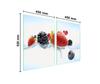 Glass protective plate for the stove 2x45x52 Fruit