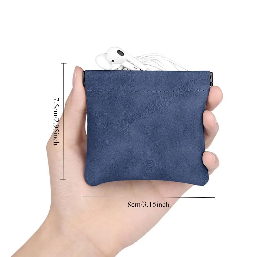 Splitter Kopfhörertasche Kopfhörer Aufbewahrungstasche USB Datenkabel Organizer Kopfhörerzubehör Speicherkartenetui Mini Geldbörse Münzschlüsselbeutel