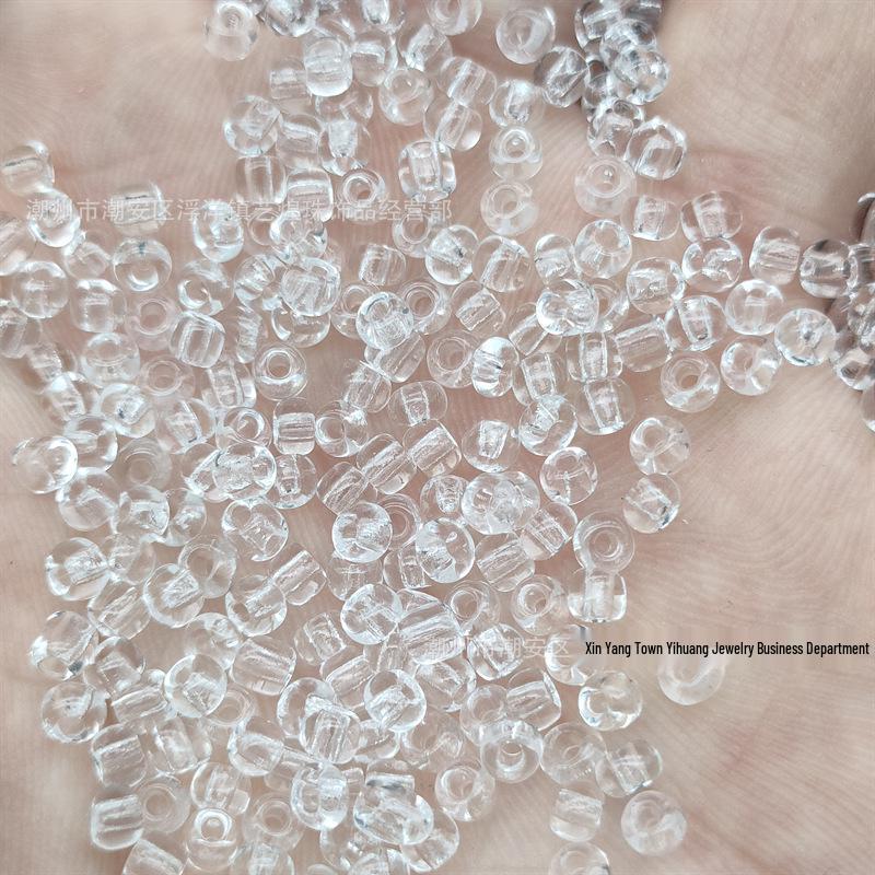 Colorful Transparent Glass Beads 2-4mm for Ethnic Clothing and Jewelry Accessories
