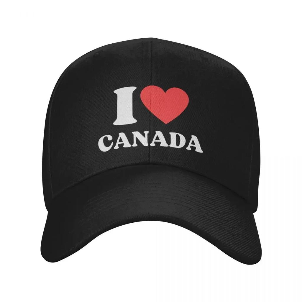 I Heart Canada, I Love Canada Baseball Cap Beach New Hat tea Hat Streetwear Boy Women's