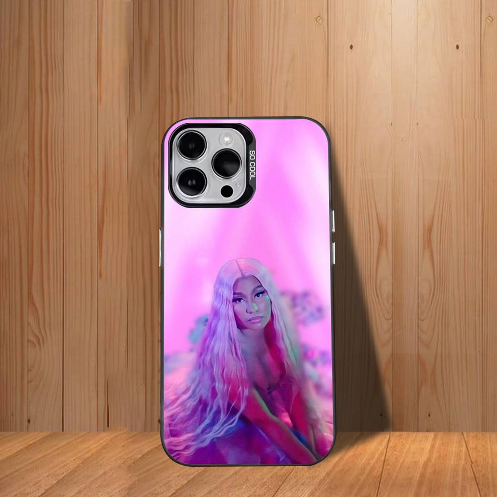 Singer N-Nicki Minaj Phone Case For iPhone 17,16,15,14,13,12,11,Mini,Pro,SE,MAX White Matte Shockproof Cover