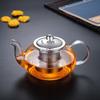 ZISIZ 1200ml High-Temperature Glass Teapot with Steel Filter