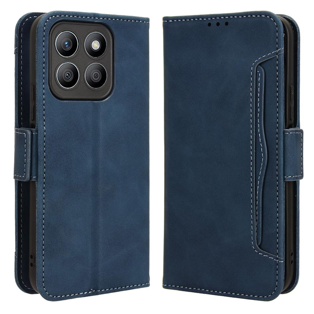 For Honor X8b 4G PU Leather Phone Case Stand Mobile Cover with Multiple Card Slots