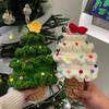 Ručně pletený vánoční stromek Hotové háčkované ozdoby Kreativní vánoční dárek pro ženy Vánoční dekorace navidad Potřeby