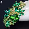Waterdrop Flower Brooch Pin Rhinestone Crystal Brooches Bouquet Wedding Jewelry