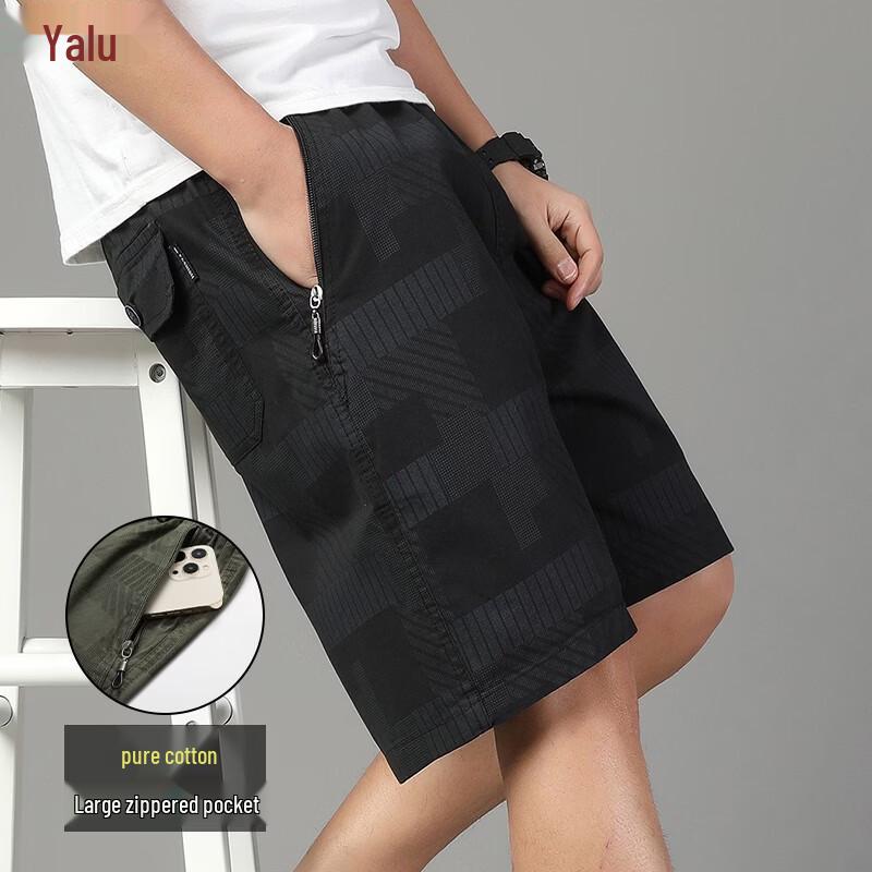 Yalu Men s Casual Cotton Cargo Shorts 3XL