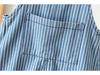 Gestreifte Jeans-Overalls im koreanischen Stil für Babys (Modelljahr 2026) (0-3 Jahre)